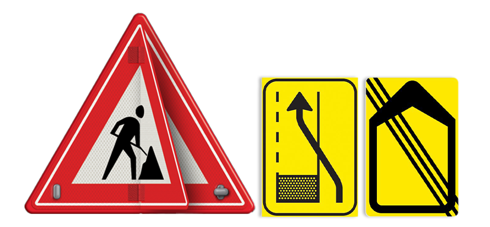 Werk in uitvoering borden