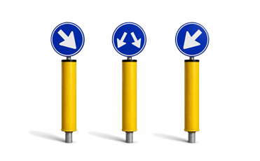 Verkeerszuil compleet