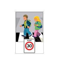 Buurtbord 7.05 schoolzone 30 (Ovidius)