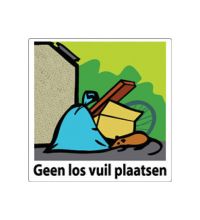 Buurtbord 8.04 geen los vuil (Ovidius)