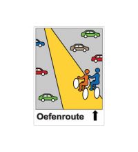 Buurtbord 4.04 oefenroute rechtdoor (Ovidius)