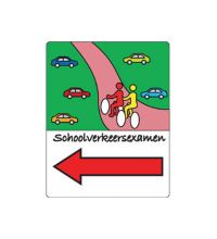 Buurtbord 4.05 schoolverkeersexamen links (Ovidius)