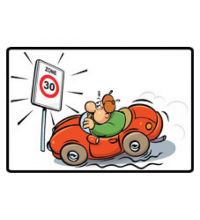 Buurtbord S.09 zone 30 cabrio (Ovidius)