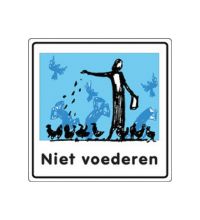 Buurtbord S.16 Niet voederen (Ovidius)