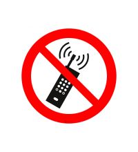 ISO P013 Draagbare telefoon verboden