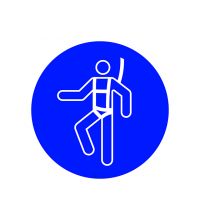 ISO M018 Individueel veiligheidsharnas verplicht