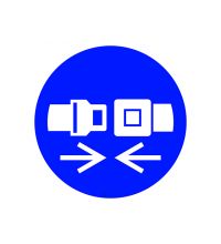 ISO M020 Veiligheidsriem verplicht