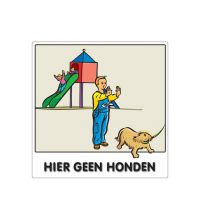 Buurtbord S.03 Hier geen honden (Ovidius)