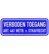 VT01 Verboden toegang