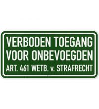 VT02a Verboden toegang voor onbevoegden