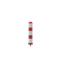 Pole Cone Big rood/wit, 130x800mm, M16 anker
