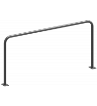 Geleidehek THVZ 1000x1000mm, voetplaat,  Ø48mm