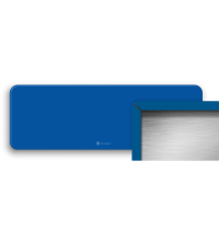DOR Blanco Straatnaambord blauw afmeting 150mm