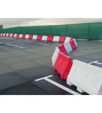 Kunststof barriers 1000x500x500mm, wit