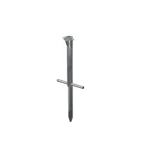 Grondpot type II verzinkt hoogte 1000mm Ø 48mm, met intrapstuk