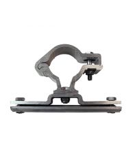 Scharnierbeugel aluminium, draaibaar Ø 48mm, steek 140mm