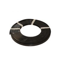 Beschermband rubber zwart t.b.v. RVS-band tot 20mm rollengte 10m