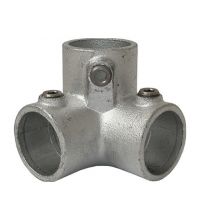 Tubeclamp type L128 90°-kniestuk 3-weg D, t.b.v. Ø 48mm