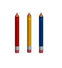 Pierre Pencil© Attentiepaal  3275mm diam 323mm, RAL1023 geel