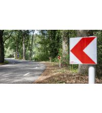 Bochtreflectorpaal en kop 200x200mm,1500mm, Dubbelzijdig US20