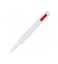 Harpoenpaal met 1 rode prisma reflector 115mm x 1200mm