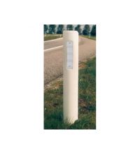 Flexibele bermplank met 1 witte prisma reflector 105mm x 1100mm
