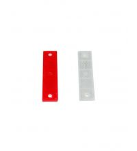 Prismareflectoren 1x rood  1x wit