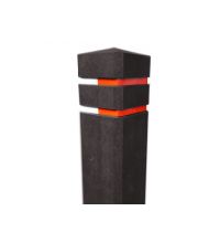 Diamantkoppaal 150x150mm ; H=1400mm, zwart / bruin