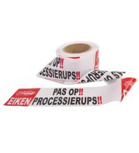 Afzetlint - Pas op! Eiken Processierups 75mm x 250m, recycled plastic