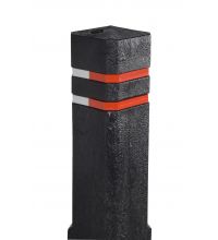 Diamantkoppaal 150x150mm ; H=1400mm, zwart / bruin