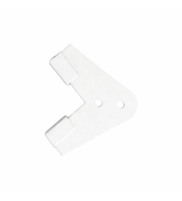 Ezelsoor alum., RAL9016 wit gecoat