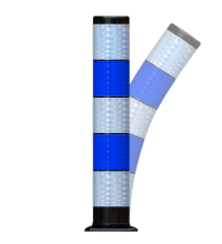 Flexpost kunststof BB21, ø160mm Klasse III blauw/wit