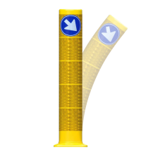Flexpost BB22 geel klasse III Ø 160mm, 1000mm met geïnt D02