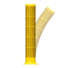 Flexpost kunststof BB22, ø160mm Klasse III geel