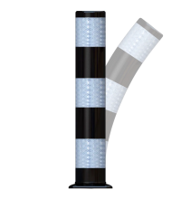 Flexpost kunststof BB21, ø160mm Klasse III zwart/wit