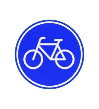 Signface Blauw  Rond 790mm S RVV G11 US20
