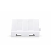 Kunststof barriers 1000x500x500mm, wit