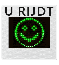 Snelheidsdisplay GR36CL solarsysteem compleet