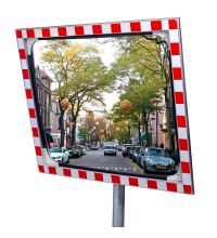 Verkeersspiegel veiligheidsglas 1000x800mm band-it beugel