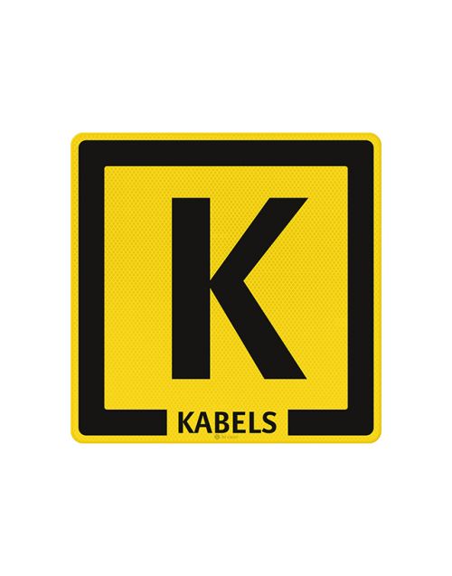 Kabelbord geel ('K')