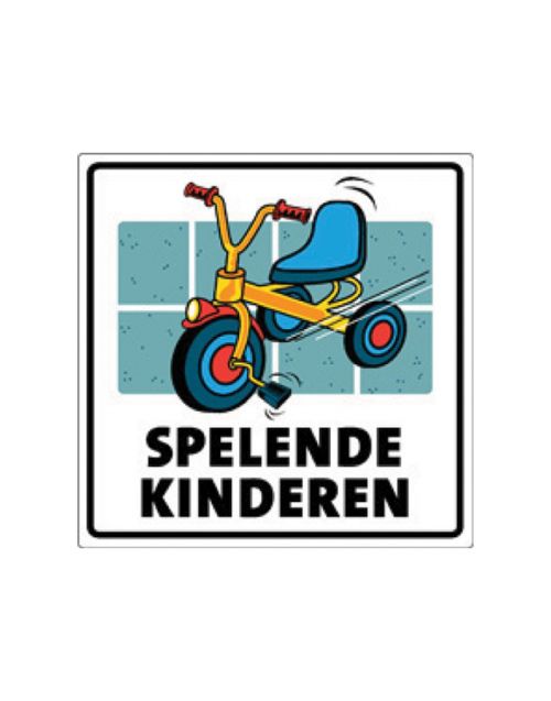 Buurtbord 2.03 spelende kinderen (Ovidius)