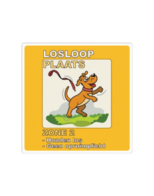 Buurtbord 9.11 losloopplaats (Ovidius)