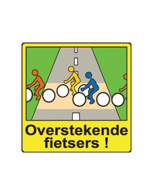 Buurtbord 4.06 overstekende fietsers (Ovidius)