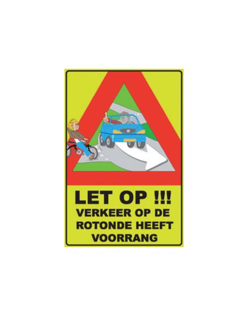 Buurtbord S.19 verkeer rotonde voorrang (Ovidius)