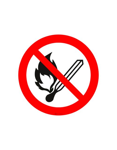 ISO P003 Vuur, open vlam en roken verboden