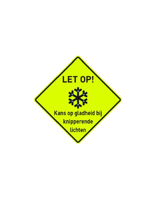 Ice Guardian LET OP! Fluor 500 x 500mm , Ultimate Signing (10 jaar) Fluor