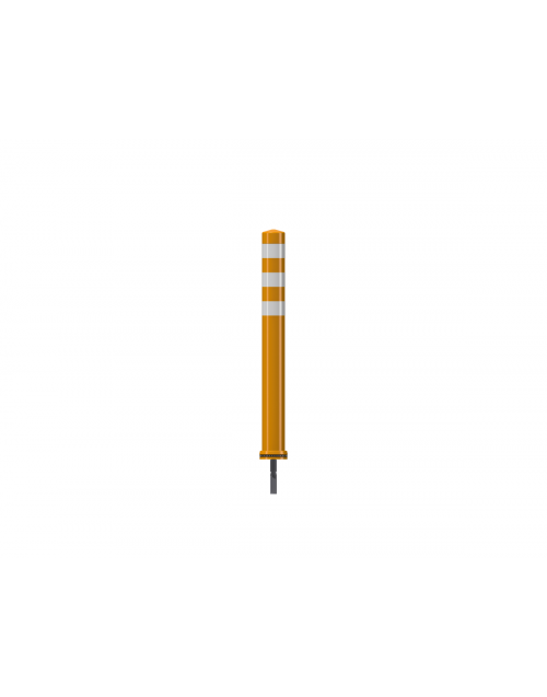 Pole Cone oranje/wit, 80x800mm, M16 anker