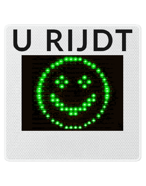 Snelheidsdisplay GR36CL solarsysteem compleet