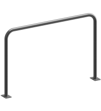 Geleidehek THVZ 1500x1000mm, voetplaat, Ø48mm
