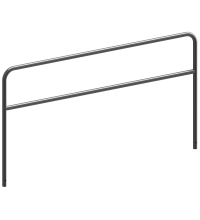 Geleidehek THVZ recht 2500x1400mm/48mm met dwarsbuis